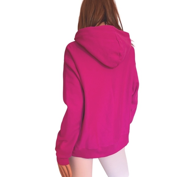 Champion Cotton Hoodie Kangaroo Pocket Sweater Graphic Fitness Bubblegum NWOT - Picture 7 of 15